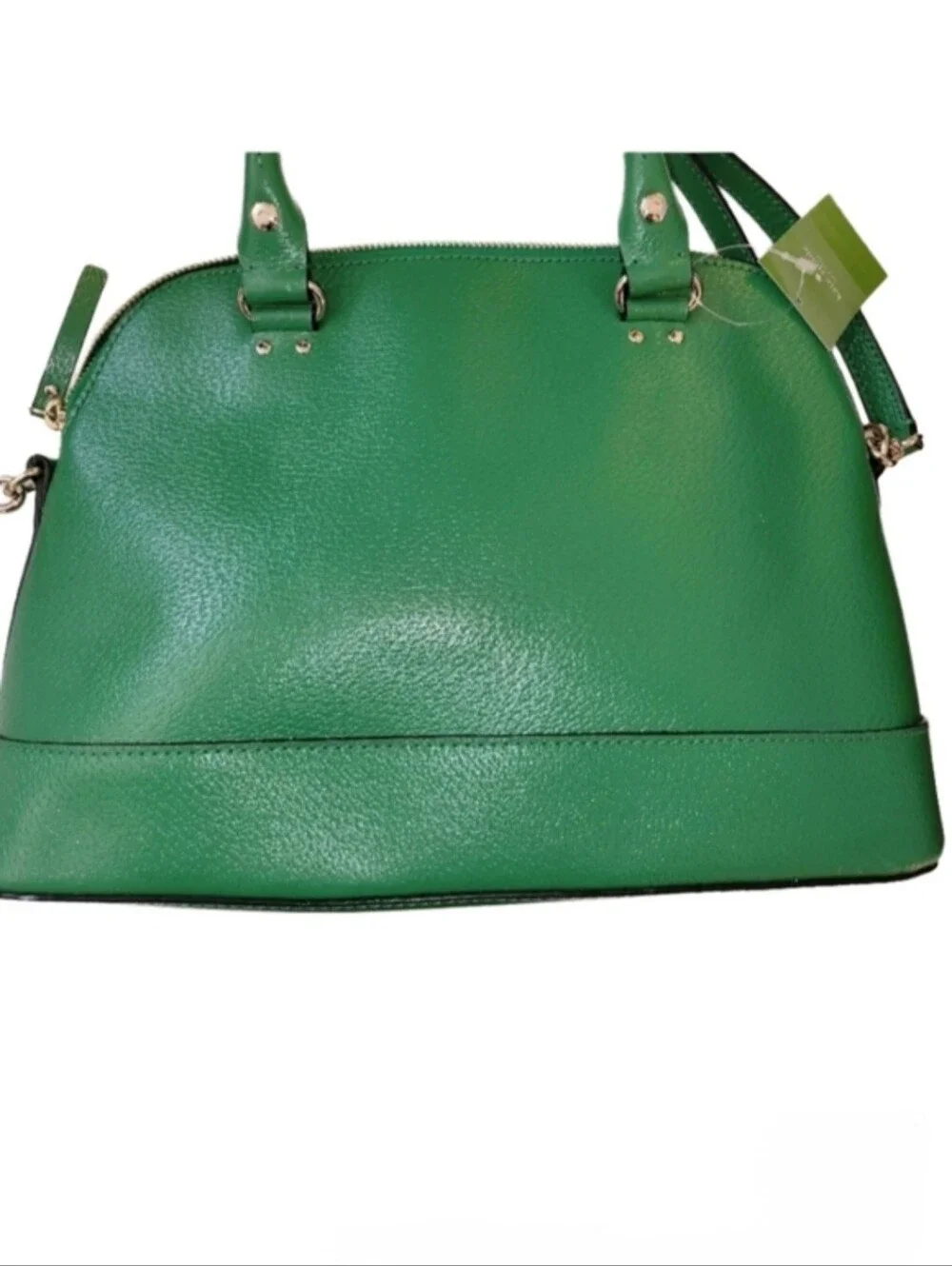 Kate Spade Wellesley Rachelle Small Satchel Green With Handle & Shoulder Strap
